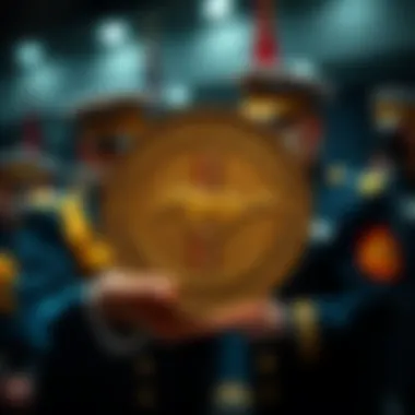 Honoring Achievements with the Navy Mustang Coin Ceremonial presentation of the Navy Mustang Coin