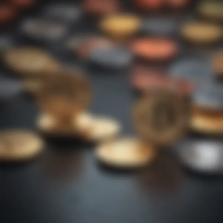 A visual representation of various token types in cryptocurrency.