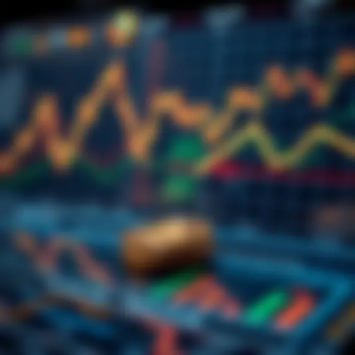 Visual representation of various types of cryptocurrency charts