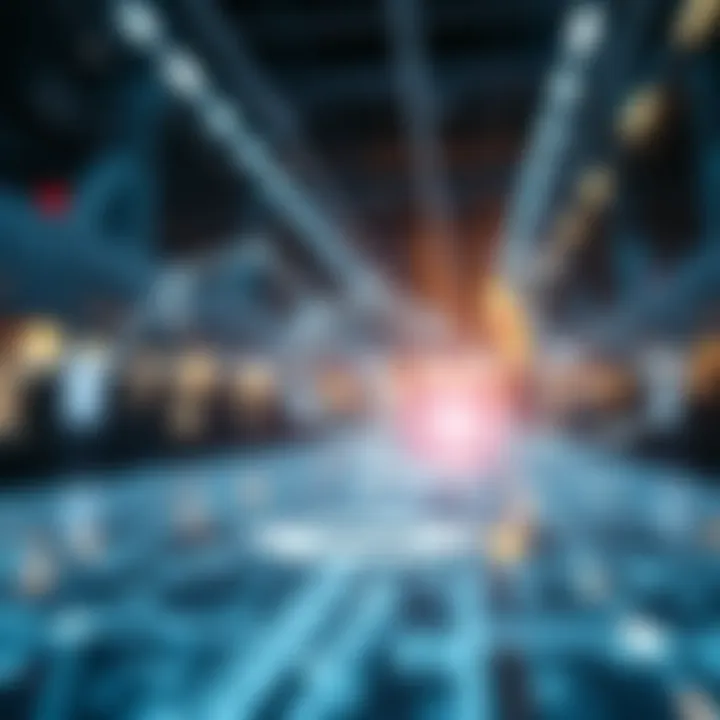 Conceptual diagram illustrating blockchain technology's role in the Metaverse