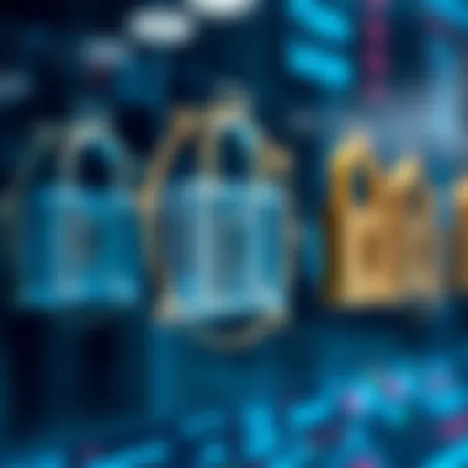 Secure locks symbolizing cryptocurrency exchange safety