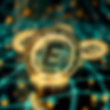 Visual representation of FTM tokens in a blockchain