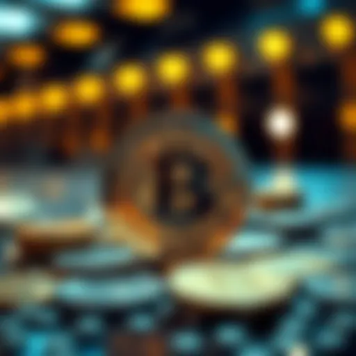 Conceptual representation of fully diluted shares in cryptocurrency