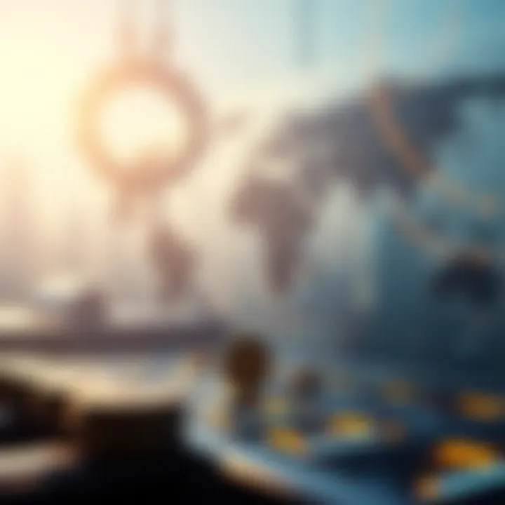 Conceptual image of future financial operations