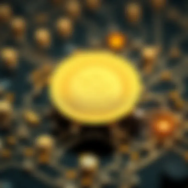 Illustration of the blockchain technology behind Gala Coin