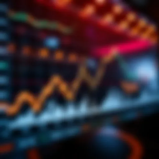 Graph illustrating cryptocurrency market trends