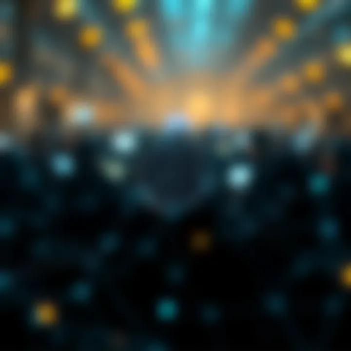 Symbolizing the interconnectedness of social media and cryptocurrency