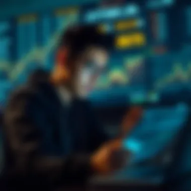 Analyzing Personal Financial Data for Investment A thoughtful individual analyzing financial data