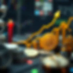 Visual representation of cryptocurrency growth