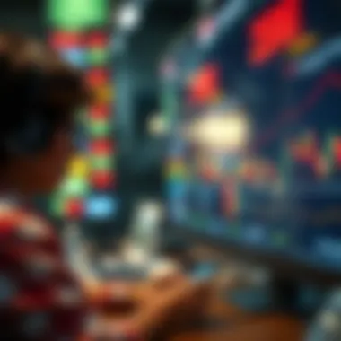 Visual representation of investor behavior in crypto trading