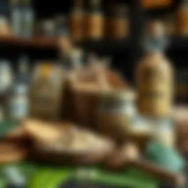 A selection of kava products and preparations