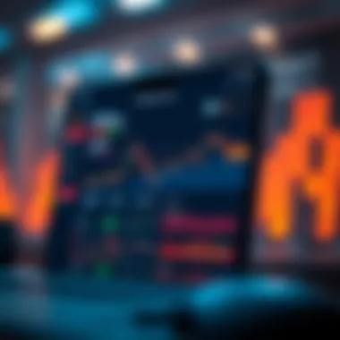 User interface of the KuCoin app showcasing its trading dashboard