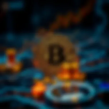 Cryptocurrency Integration in Digital Finance Conceptual representation of cryptocurrency integration in finance