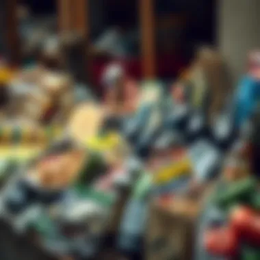 Local market showcasing a variety of goods