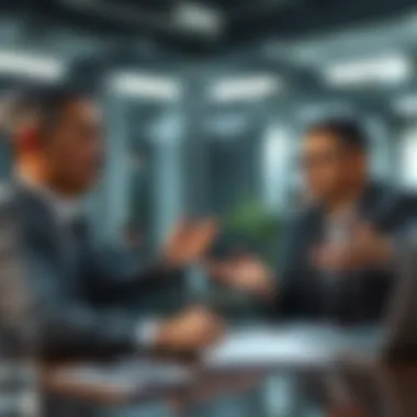 Business meeting illustrating negotiation tactics