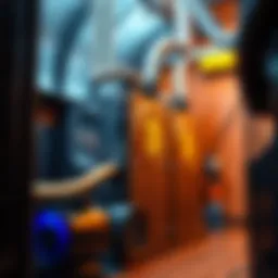 A detailed diagram illustrating the setup of miner immersion cooling technology.