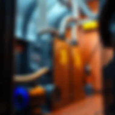 A detailed diagram illustrating the setup of miner immersion cooling technology.