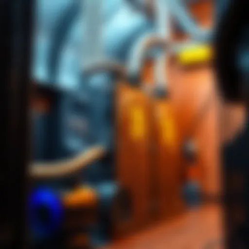 A detailed diagram illustrating the setup of miner immersion cooling technology.