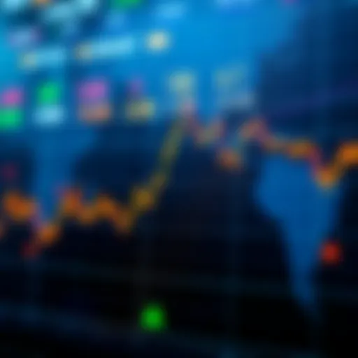 Cryptocurrency graph indicating market trends