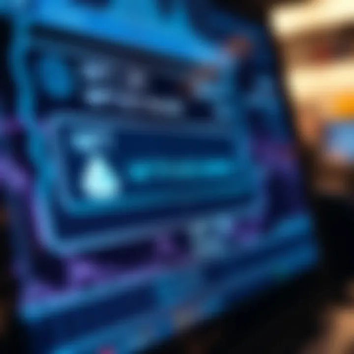 Blockchain Transaction for NFT Purchase A close-up view of a blockchain transaction screen showing the purchase of an NFT.