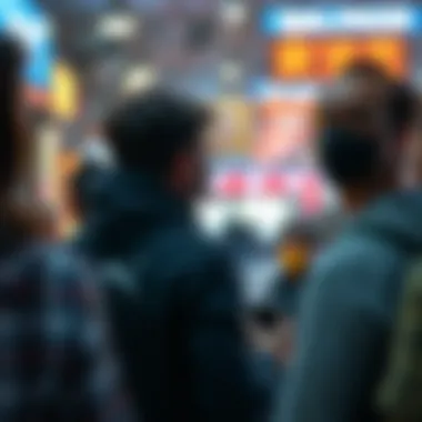 A visually engaging depiction of community engagement within the NFT space