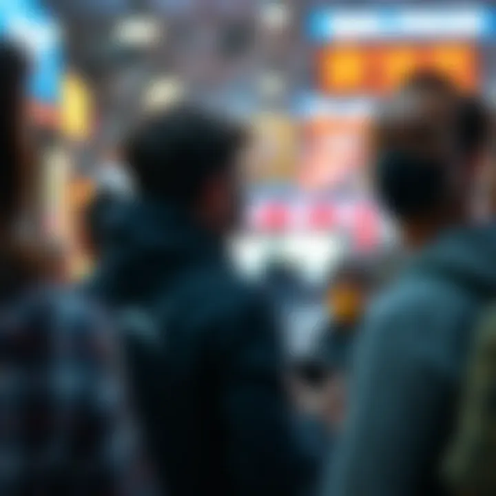 A visually engaging depiction of community engagement within the NFT space