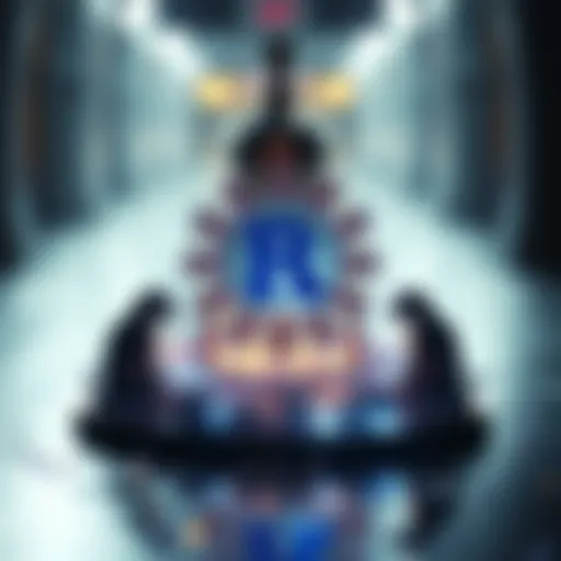 An intricate digital art piece symbolizing the NFT concept