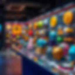 A vibrant representation of various NFTs in a digital gallery setting, highlighting uniqueness.