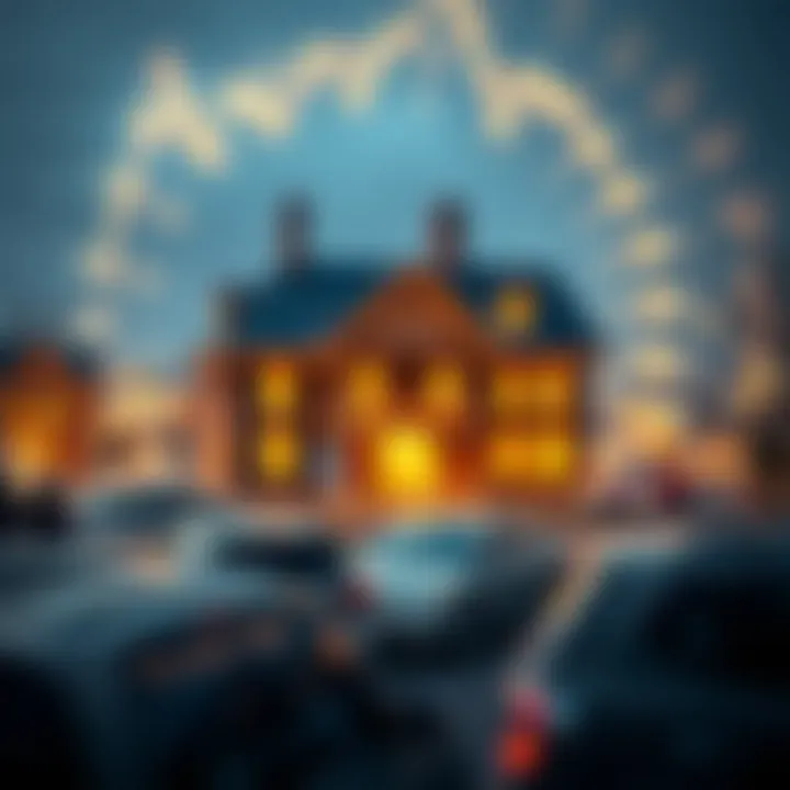 An abstract representation of cryptocurrency market trends.