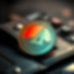 Conceptual representation of Mars Coin in a digital wallet