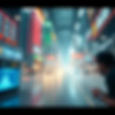 Navigating Market Volatility in NFT Sales Conceptual art showing market volatility