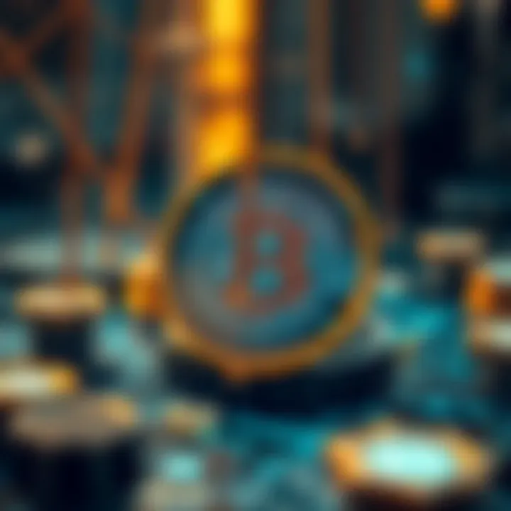 An abstract representation of blockchain technology