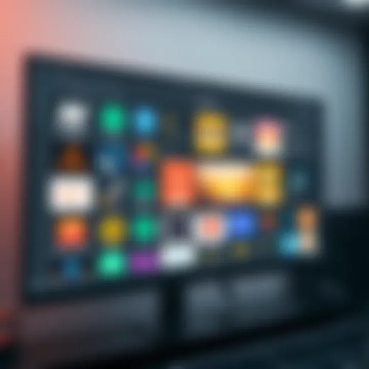 A diverse array of NFT platforms displayed on a computer screen