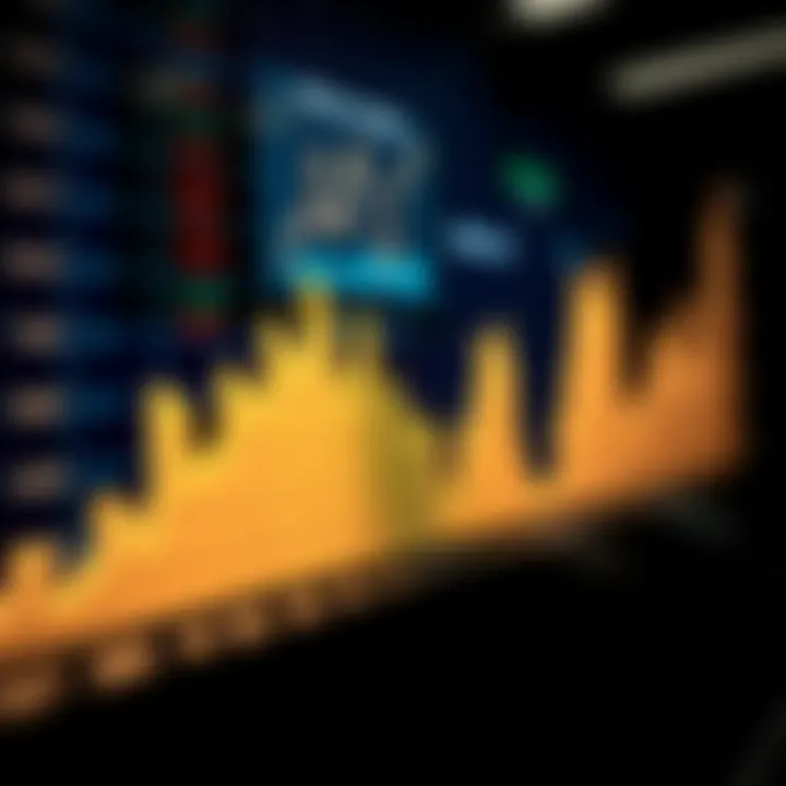 Graph illustrating the trend of NFTs in relation to stock market fluctuations