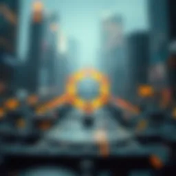 Conceptual representation of blockchain technology