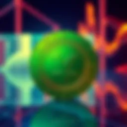 Digital Yuan Coin in a futuristic financial setting