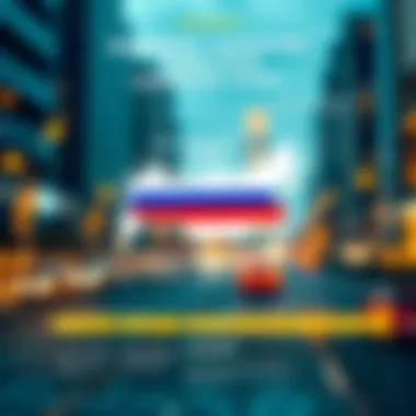 An infographic highlighting the regulatory framework for blockchain in Russia