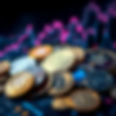 Diverse Cryptocurrency Opportunities Diverse cryptocurrencies symbolizing investment opportunities