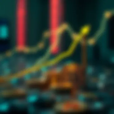 Cryptocurrency Assets and Interest Growth Visual representation of cryptocurrency assets with interest growth symbols