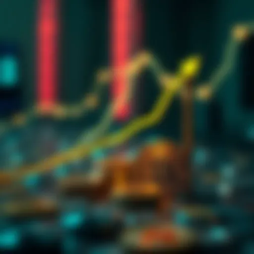 Cryptocurrency Assets and Interest Growth Visual representation of cryptocurrency assets with interest growth symbols