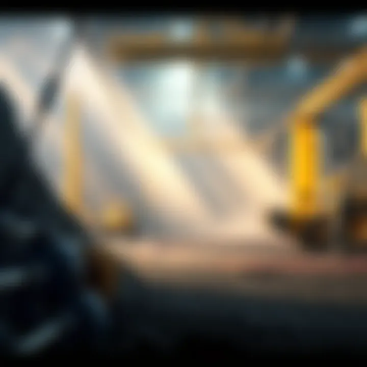 A visual representation of the environmental effects associated with mining operations