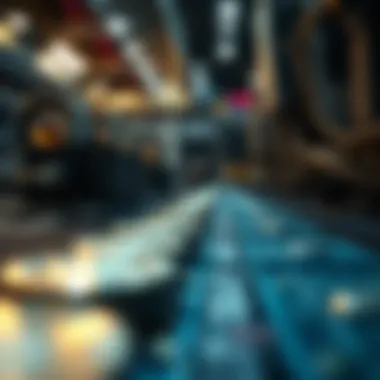 A historical timeline depicting the evolution of coin mining