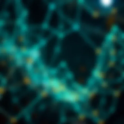 An intricate network representing crypto private equity funds