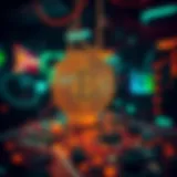 A vibrant digital artwork showcasing the fusion of creativity and technology