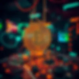 A vibrant digital artwork showcasing the fusion of creativity and technology