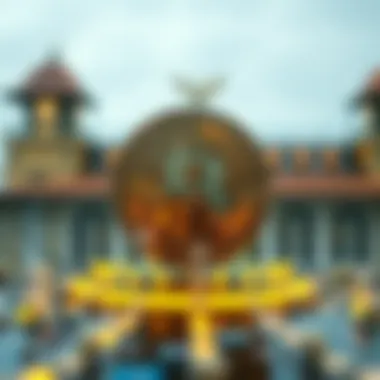 Blockchain Technology: Redefining Art Ownership A visual representation of blockchain technology and its impact on art ownership