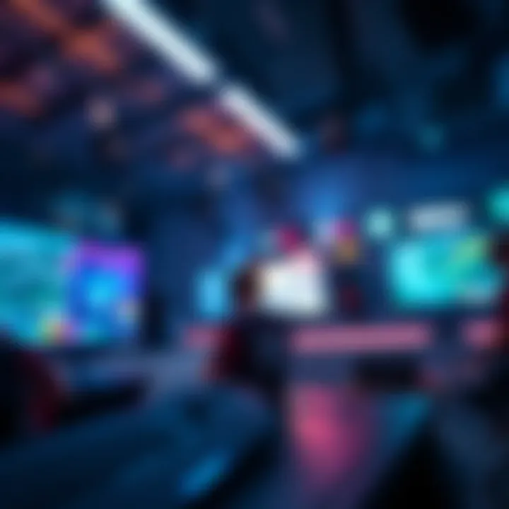 An illustration of blockchain technology facilitating gaming