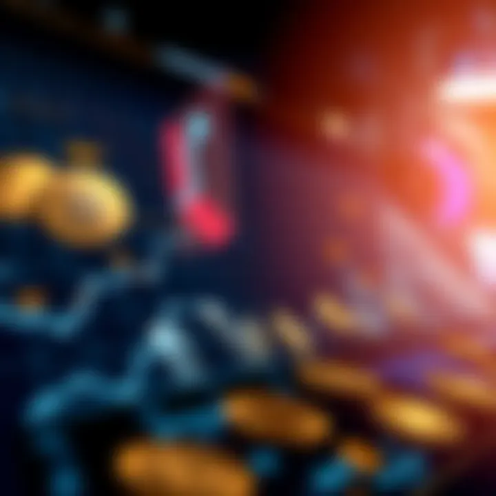 Graph illustrating the rise of various digital currencies over time