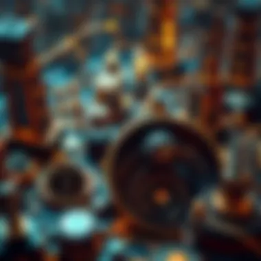 An intricate visualization of cryptocurrency ecosystems