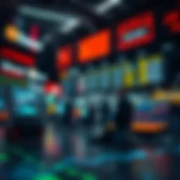 Visual representation of leading cryptocurrency exchanges